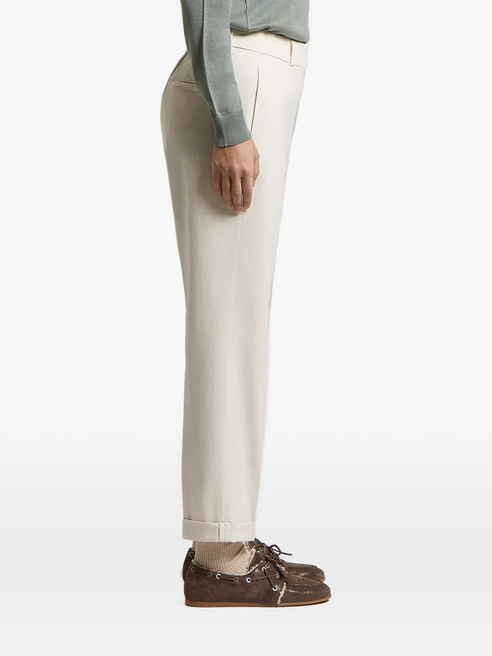 Peserico Geplooide broek Beige