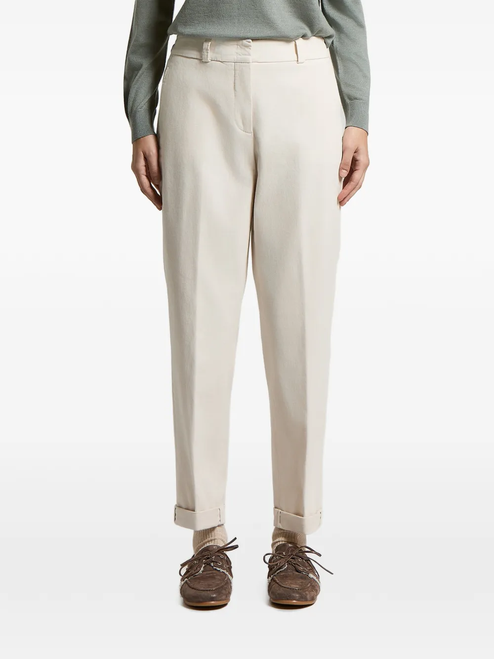 Peserico pressed-crease trousers - Toni neutri