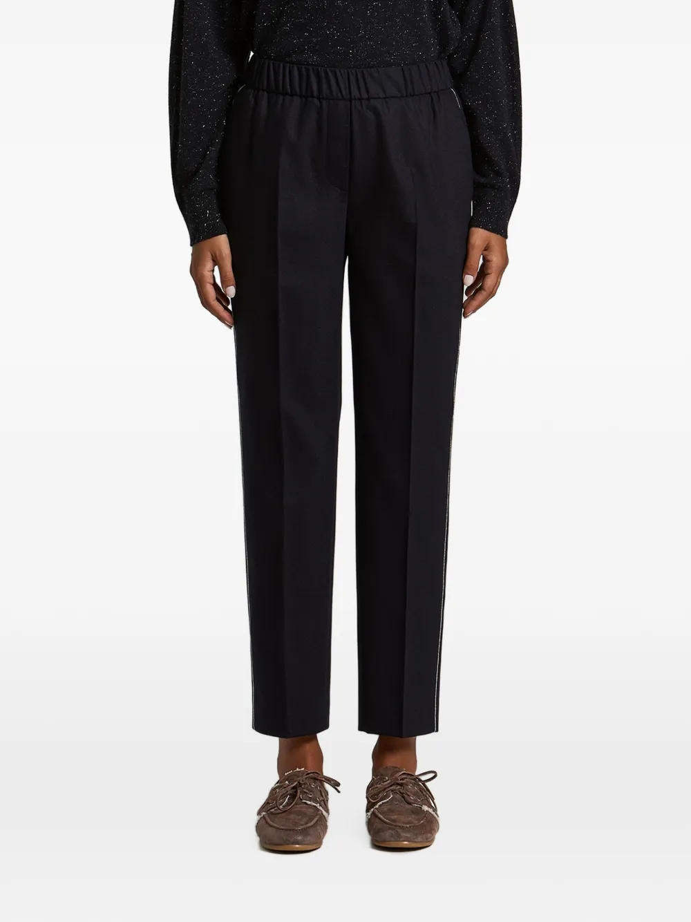 Peserico elasticated-waistband trousers