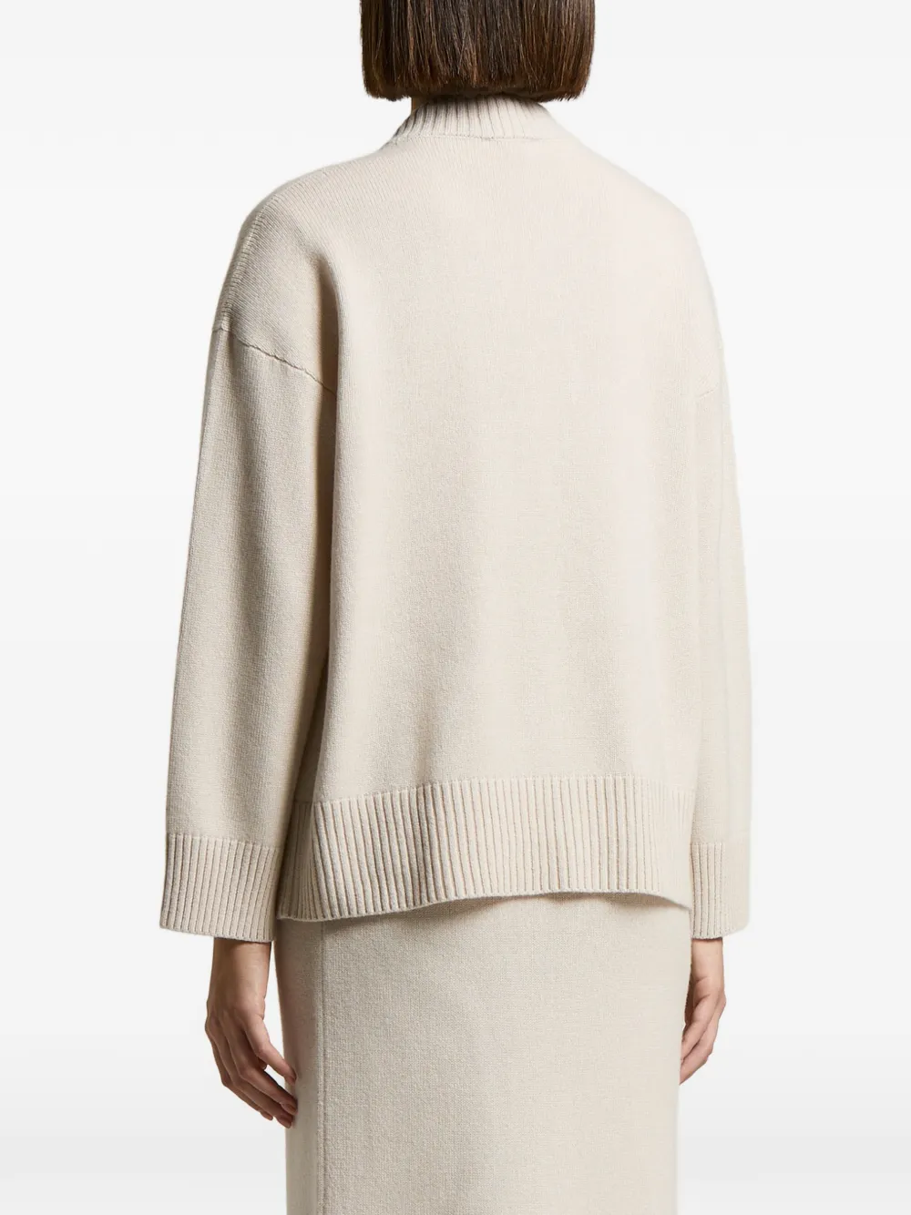 Peserico Ribgebreide trui Beige