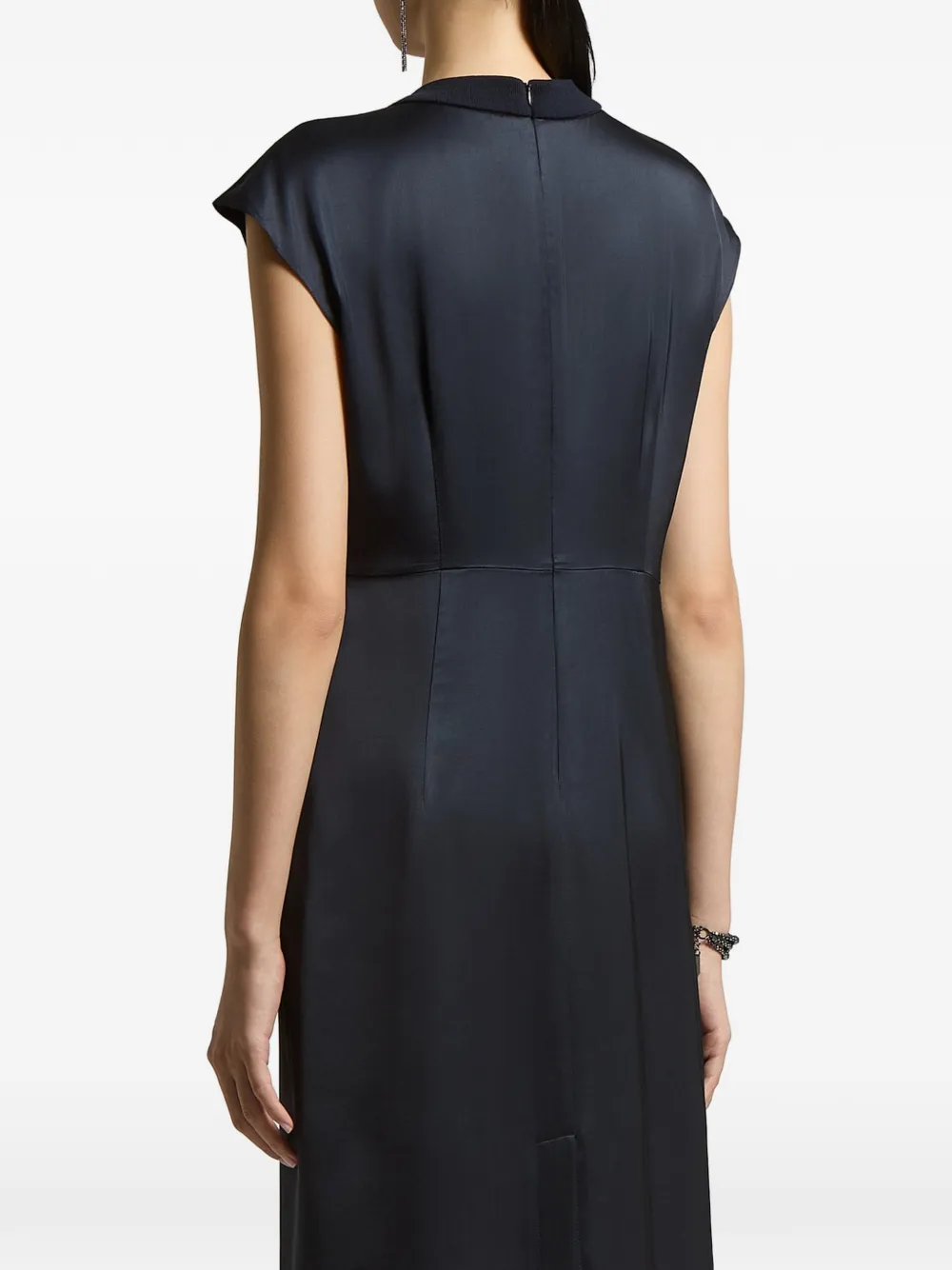 Peserico Midi-jurk met kettingdetail Blauw