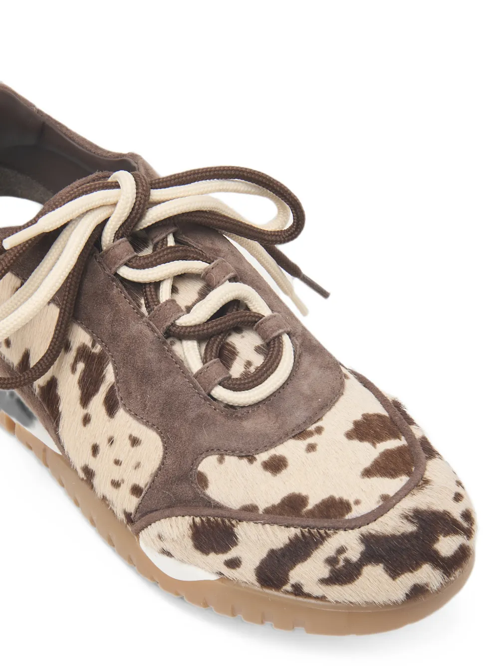 Peserico Sneakers met dierenprint Bruin