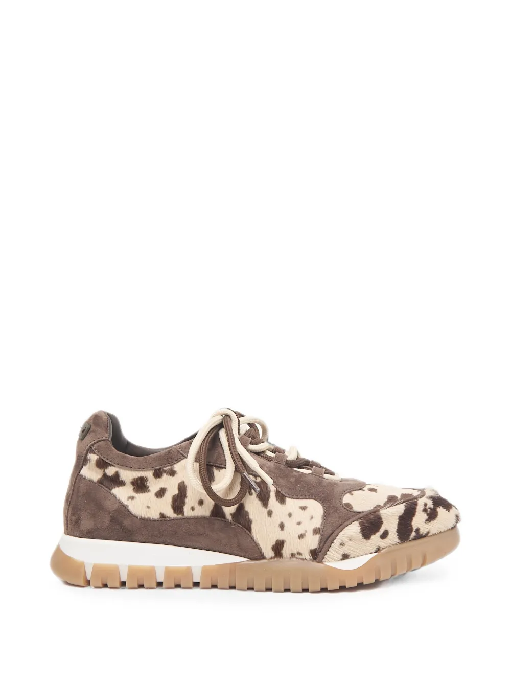 Peserico animal-print panelled sneakers