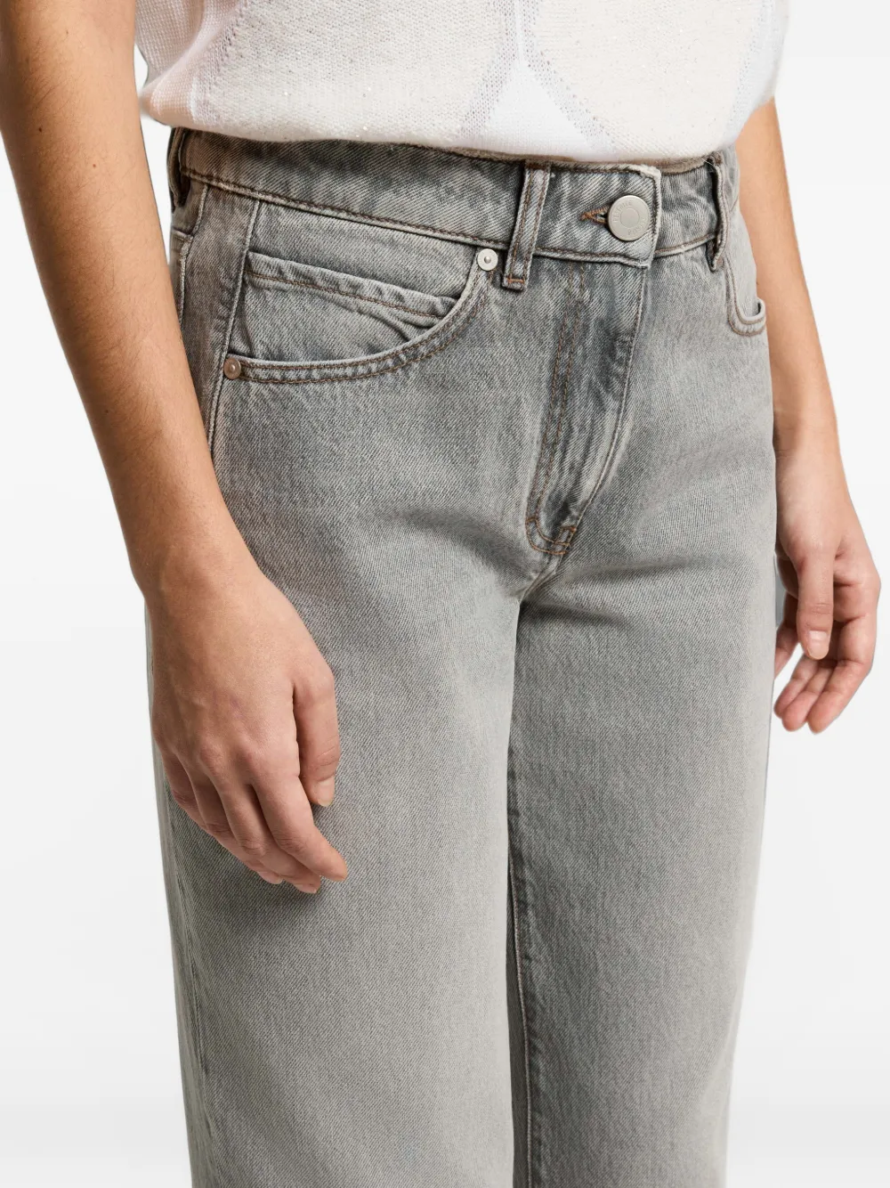 Peserico straight-leg jeans Grijs