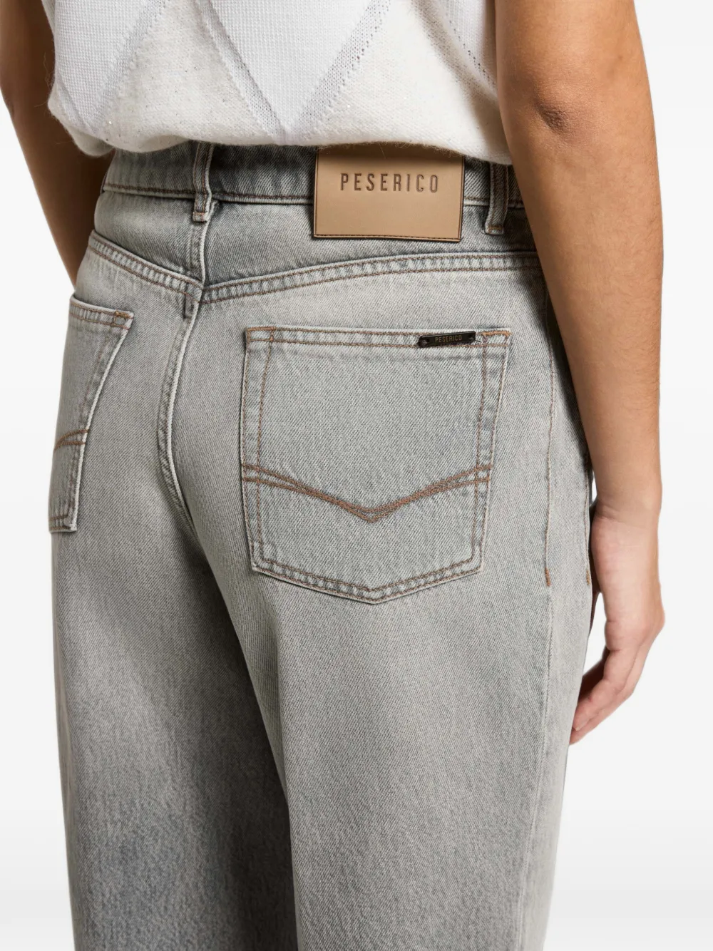 Peserico straight-leg jeans Grijs