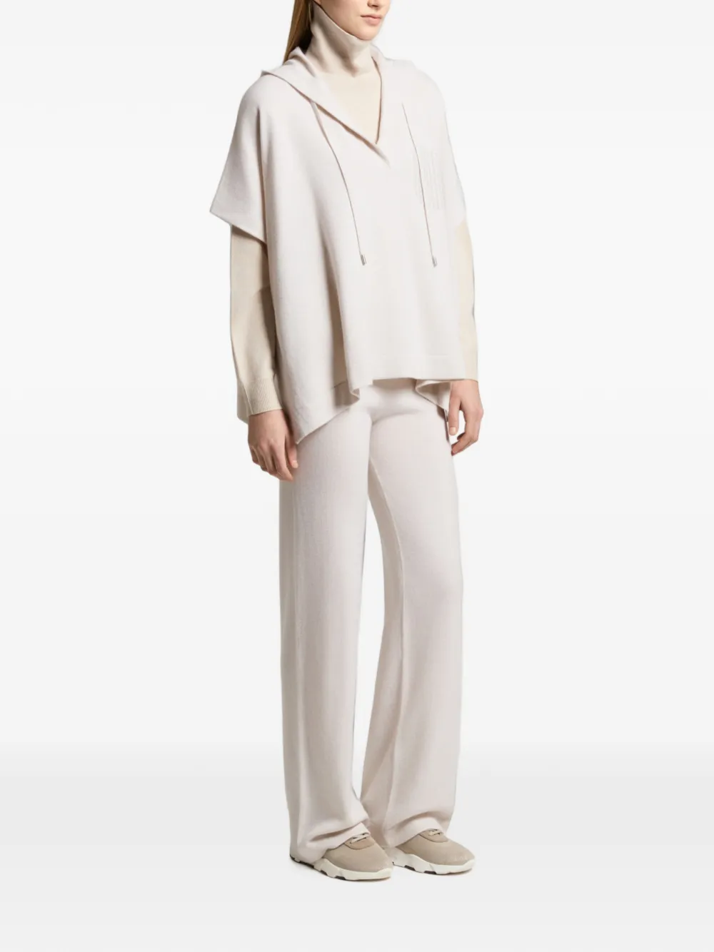 Peserico Trainingsbroek met trekkoordtaille Beige