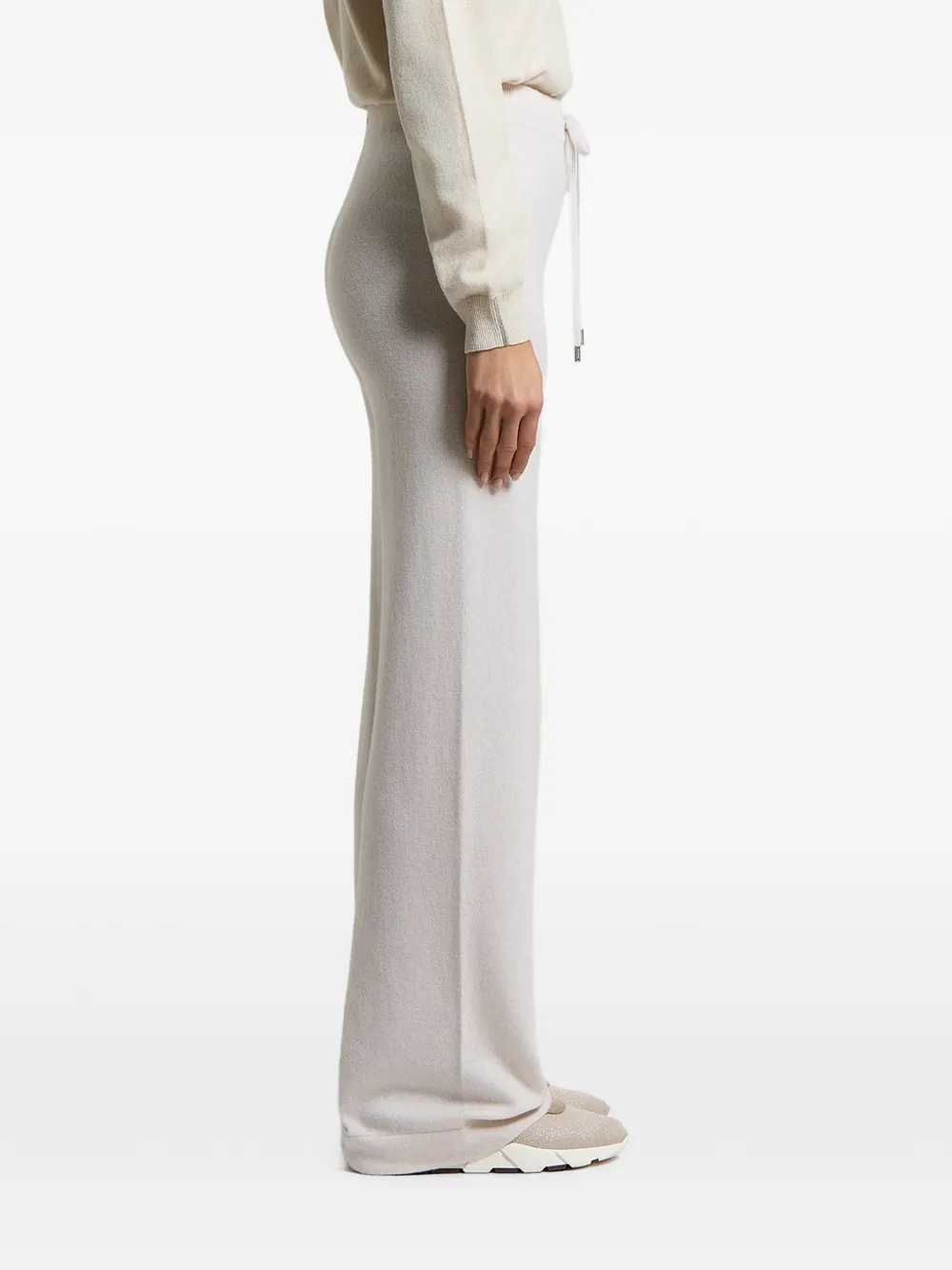 Peserico Trainingsbroek met trekkoordtaille Beige
