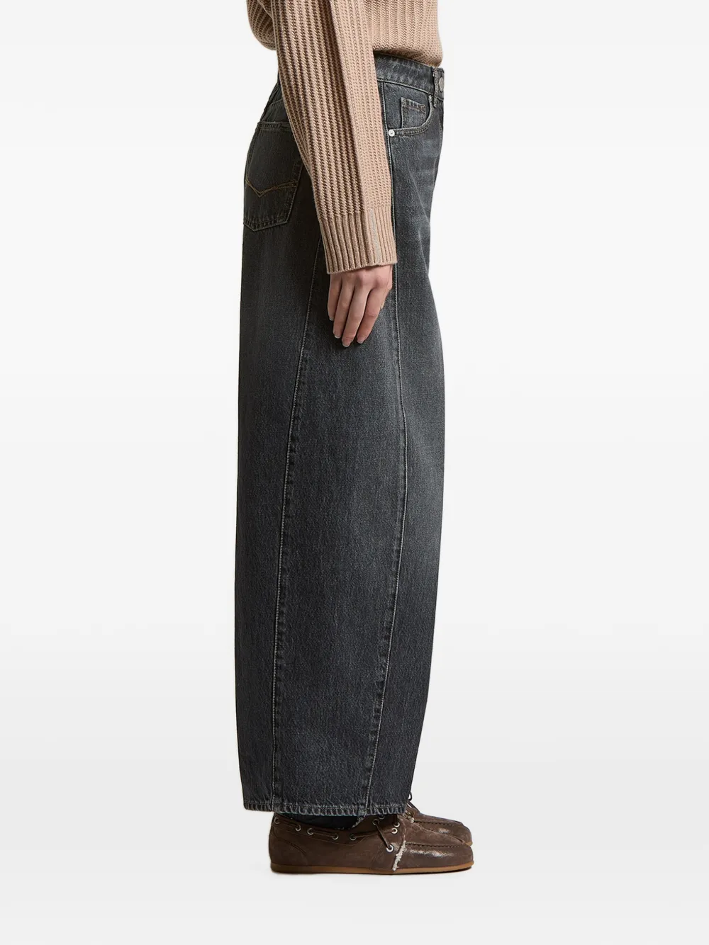 Peserico Jeans met vervaagd effect Grijs