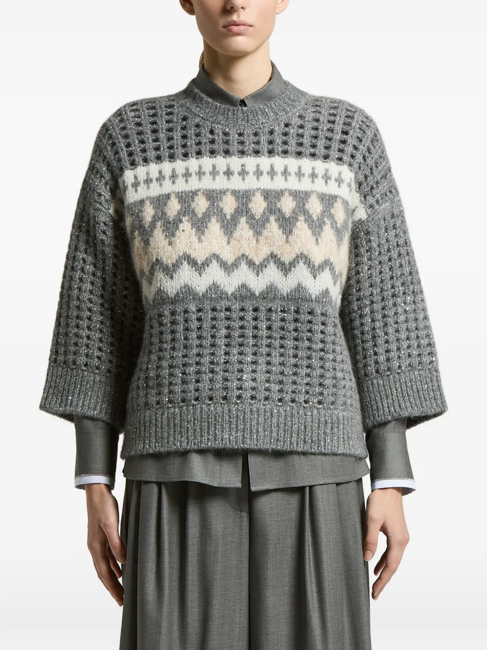 Peserico Maglione girocollo - Grigio