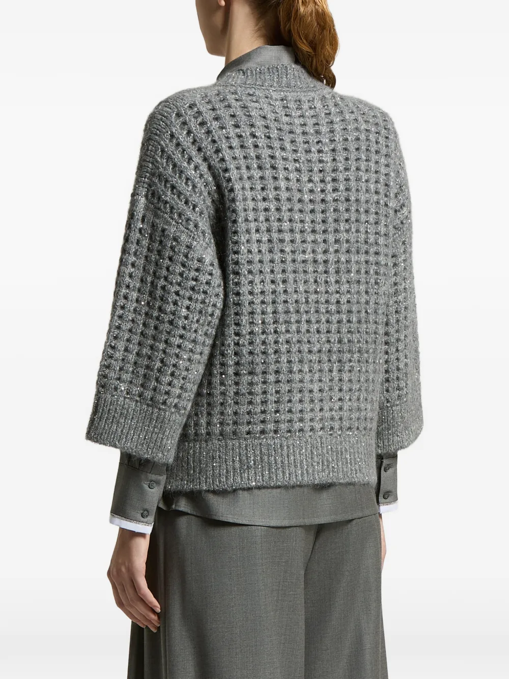 Peserico Sweater met ronde hals Grijs