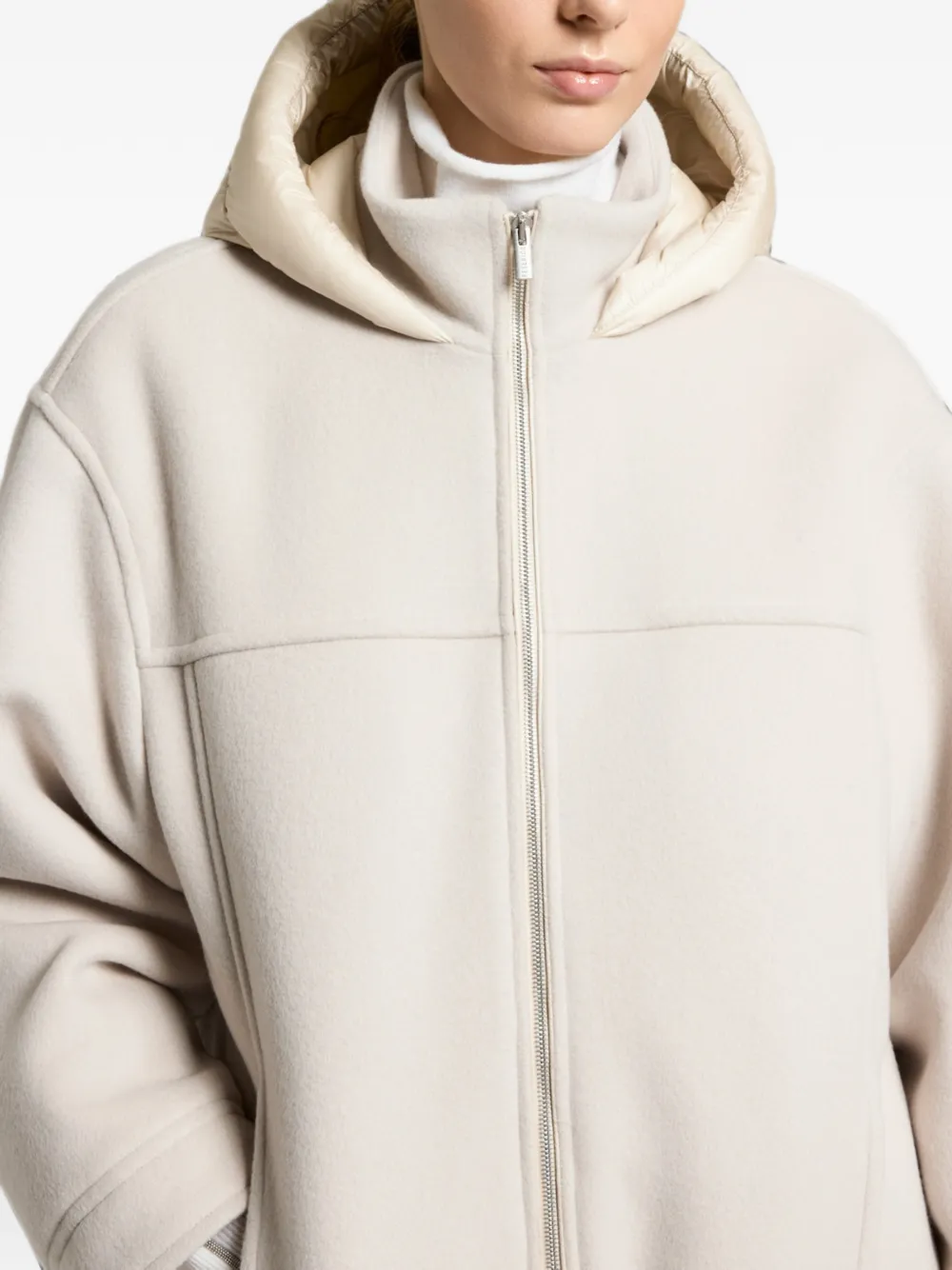 Peserico Jack met capuchon Beige