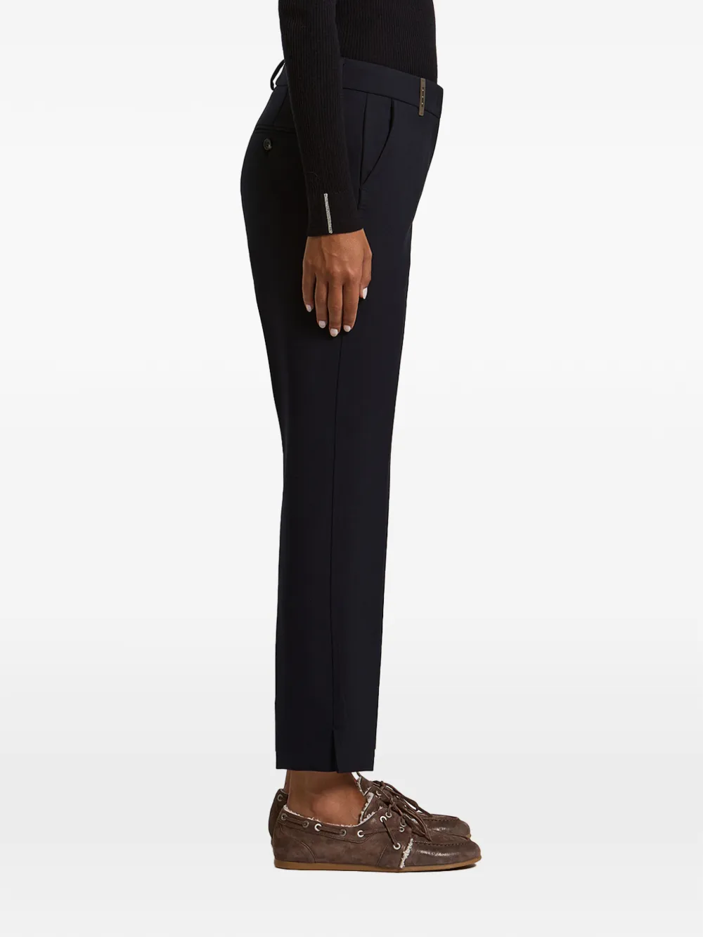 Peserico Cropped broek Blauw