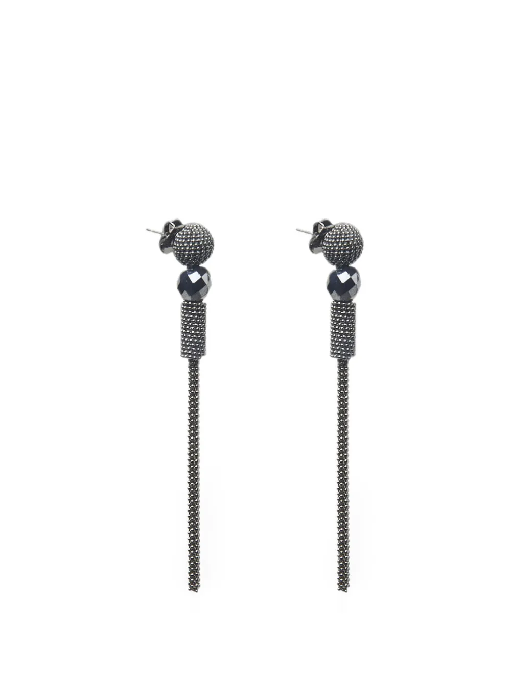 Peserico beaded drop earrings - Silver