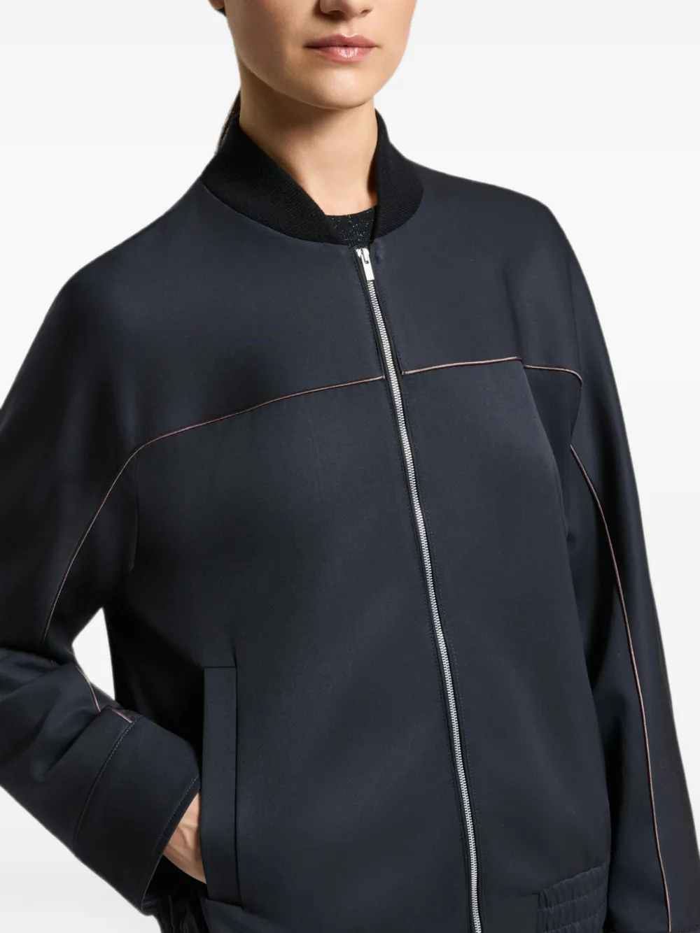 Peserico Jack met elastische zoom en afwerking Blauw