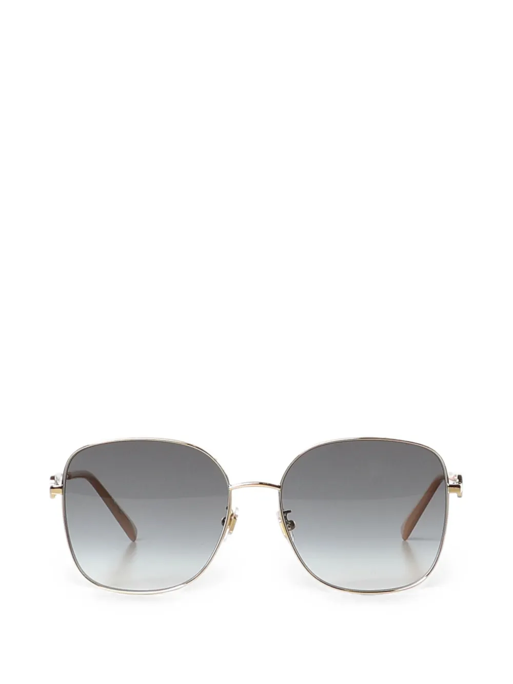 VALENTINO GARAVANI EYEWEAR VLogo square-frame sunglasses - Oro