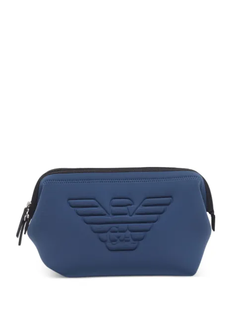 Emporio Armani Pre-Owned zip-up clutch bag 