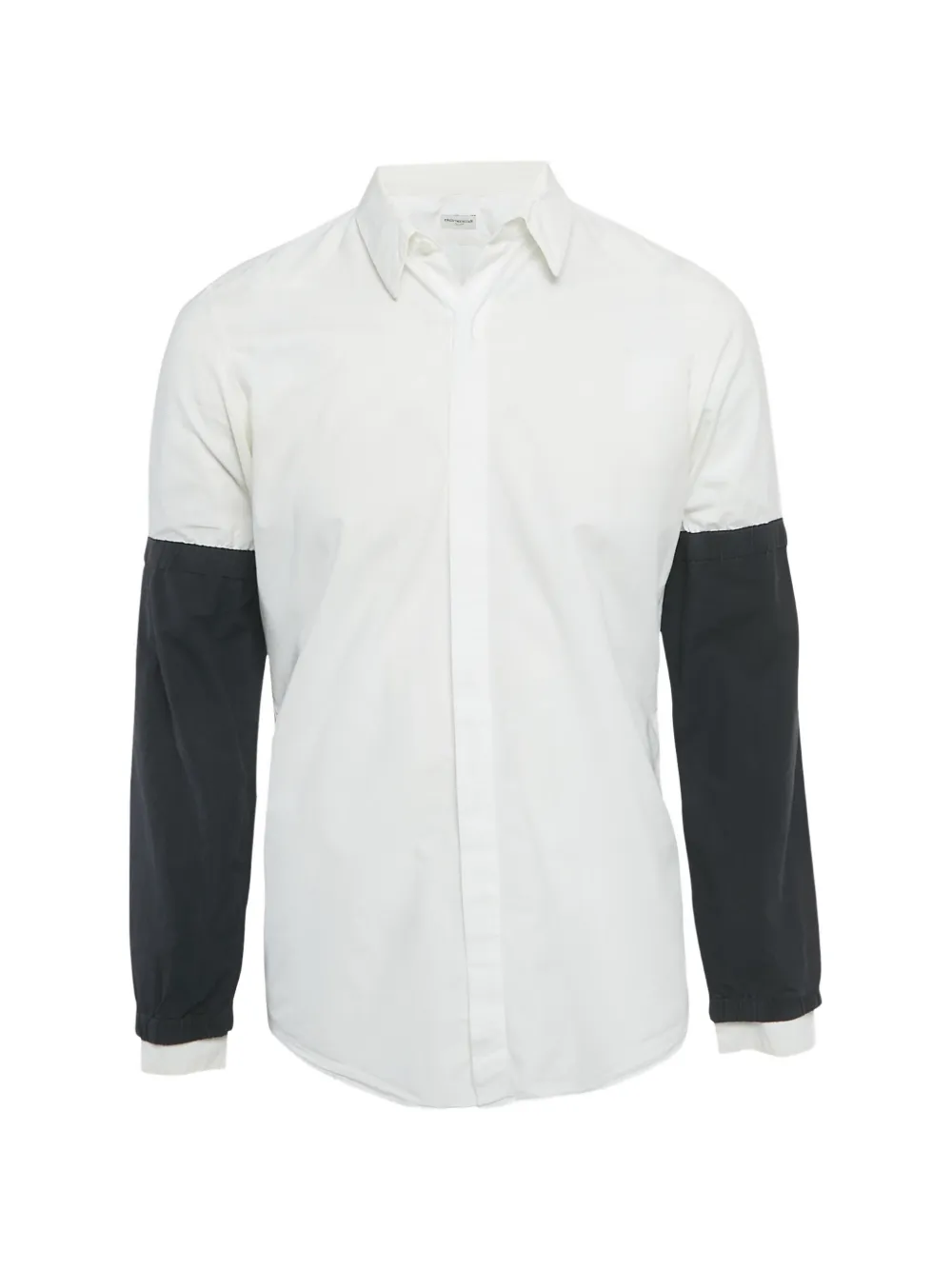 Pre-owned Dries Van Noten Layered-sleeve Cotton Shirt In White