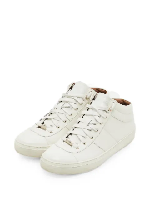 Jimmy Choo Pre-Owned lace-up leather sneakers