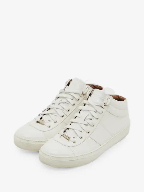 Jimmy Choo Pre-Owned lace-up leather sneakers
