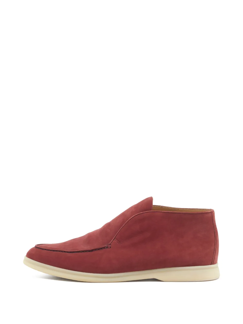 Loro Piana Pre-Owned Open Walk leather ankle boots - Rosso