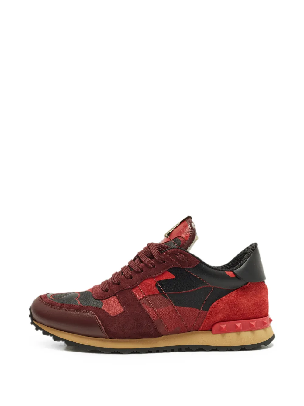Valentino Garavani Pre-Owned Rockrunner camouflage sneakers - Rosso