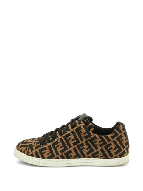 Fendi Pre-Owned Zucca lace-up sneakers