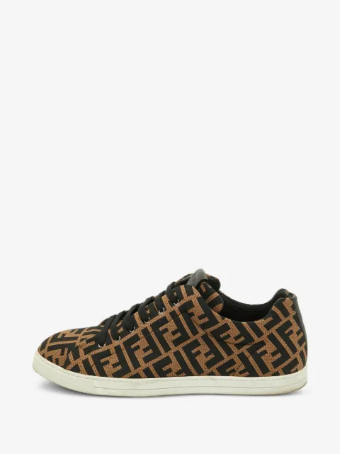 Fendi Pre-Owned Zucca lace-up sneakers