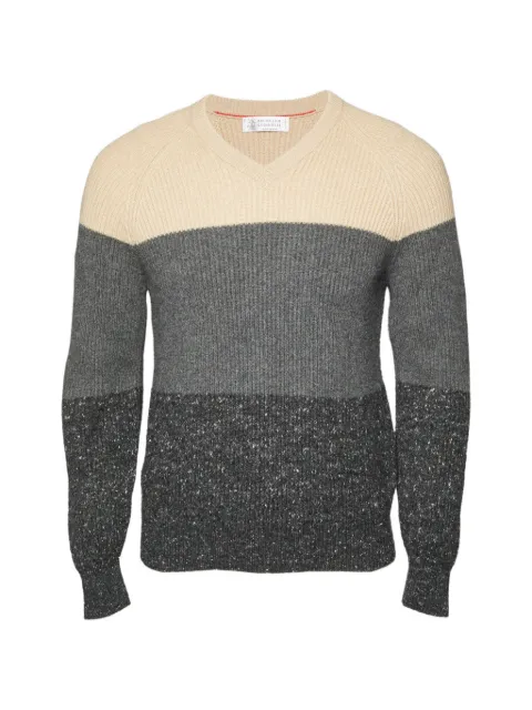Brunello Cucinelli Vintage rib-knit V-neck sweater