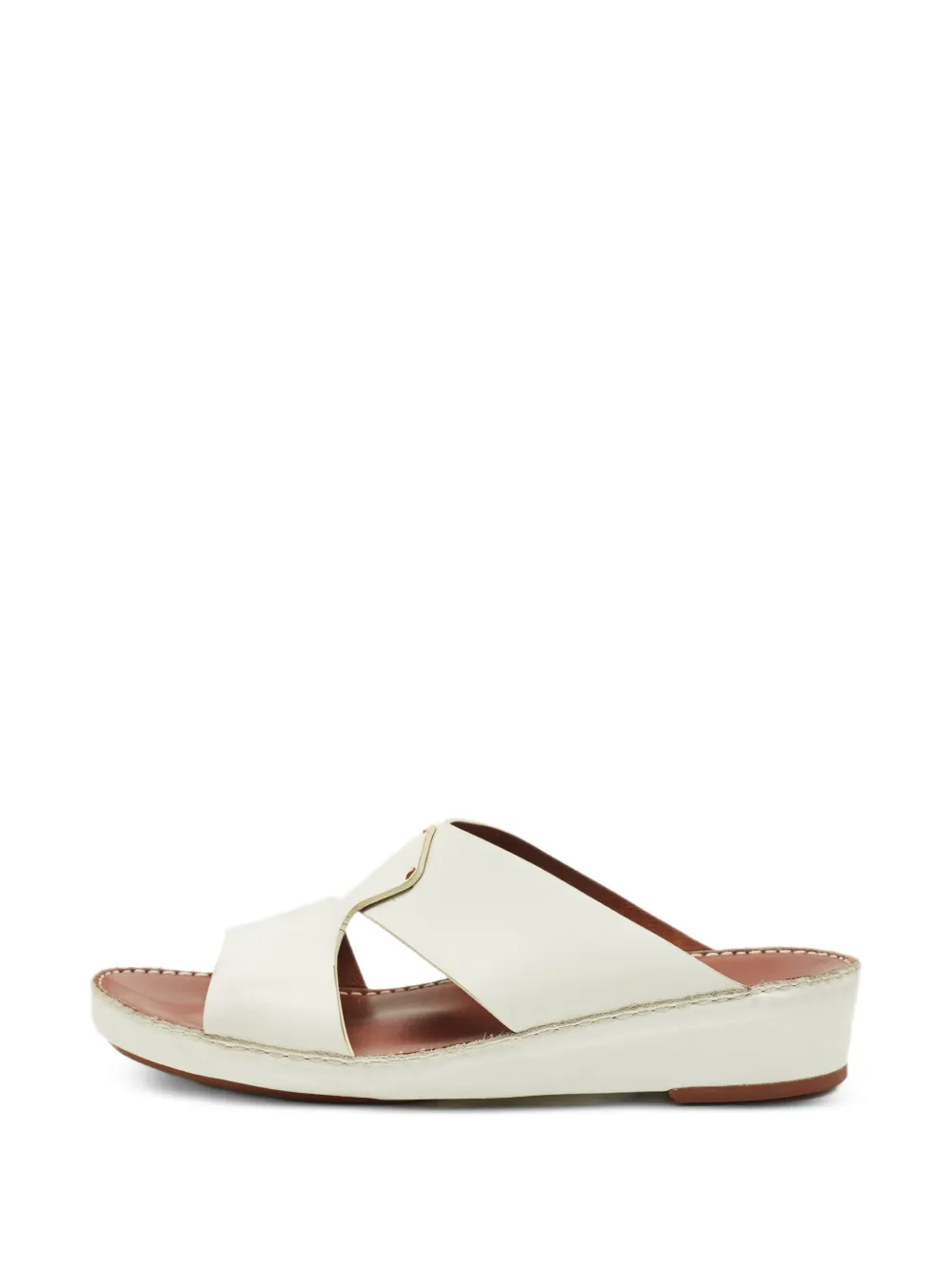 Loro Piana Pre-Owned New Buckle flat sandals - Bianco