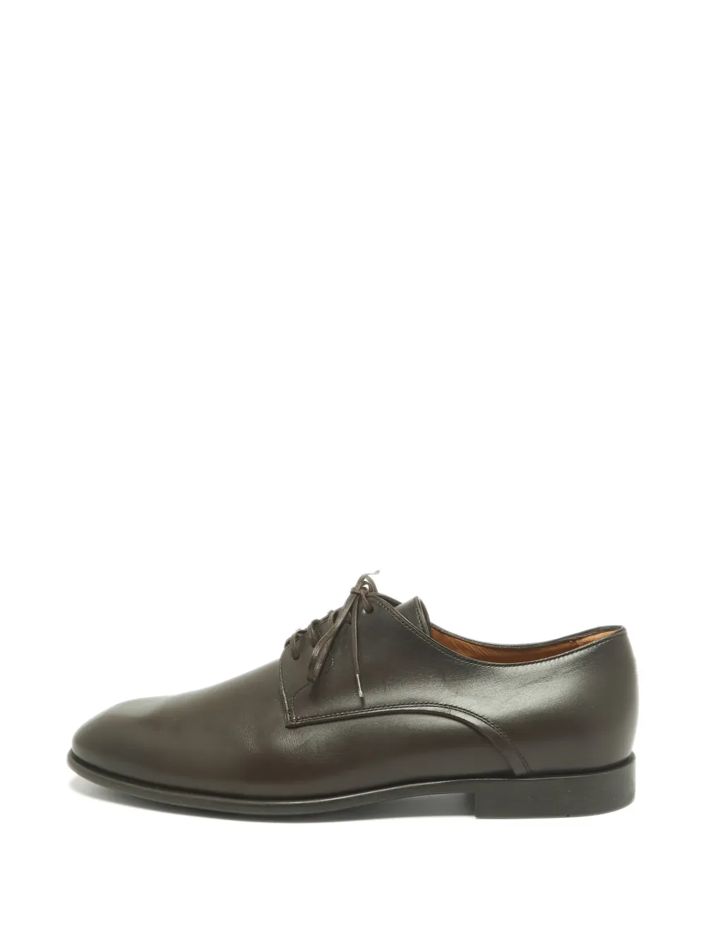 Ferragamo Pre-Owned lace-up leather Oxford shoes - Marrone