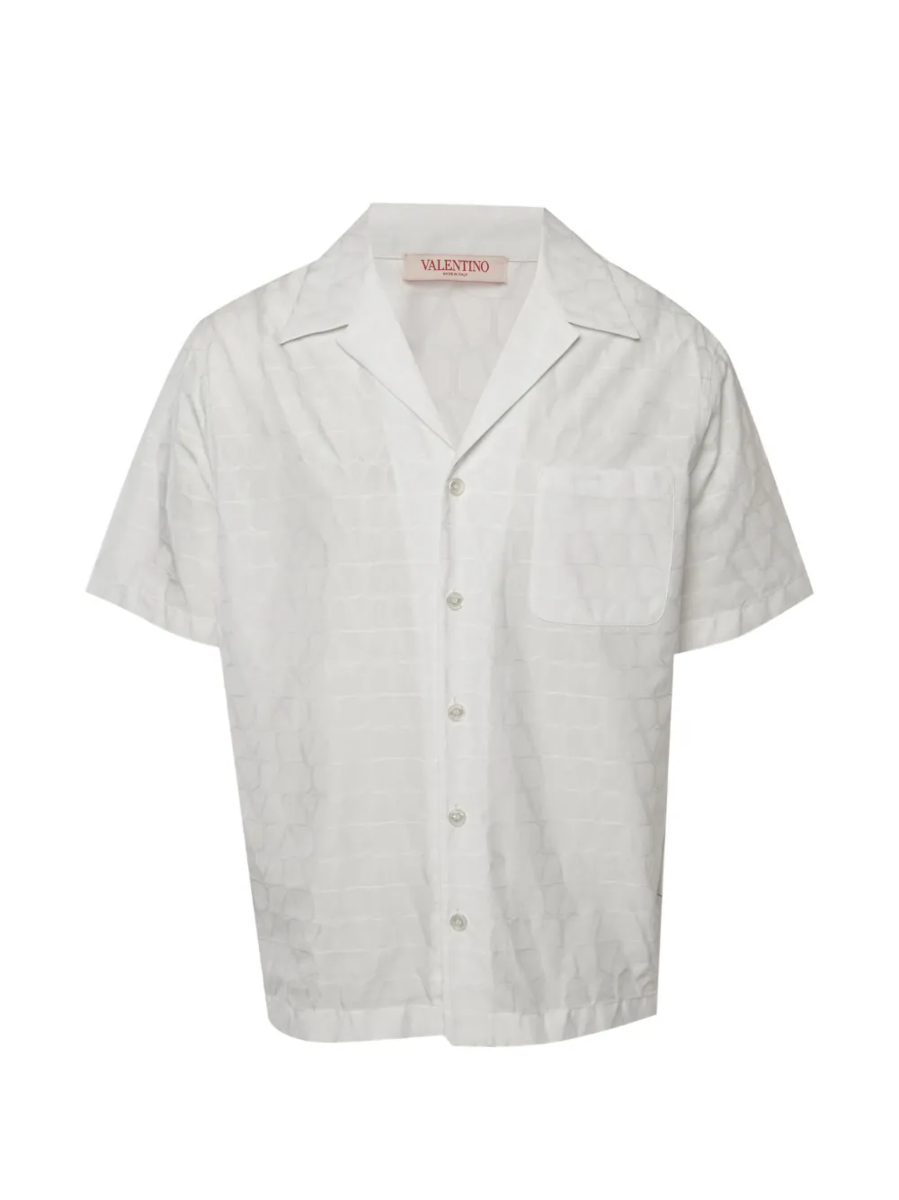 Valentino Garavani Pre-Owned Camicia VLogo jacquard - Bianco