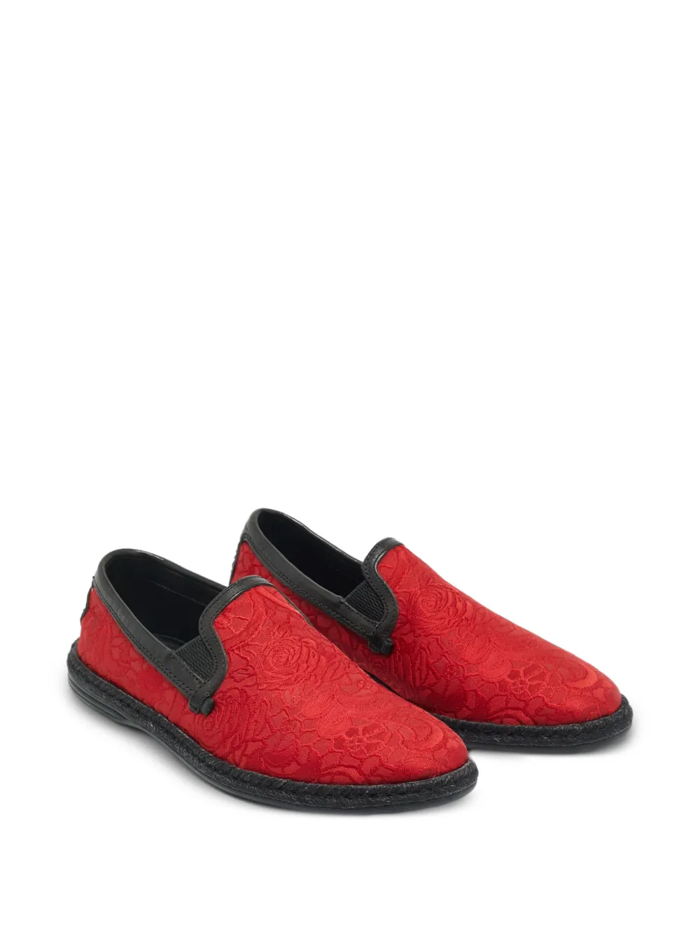Dolce & Gabbana Pre-Owned brocade espadrilles - Rot