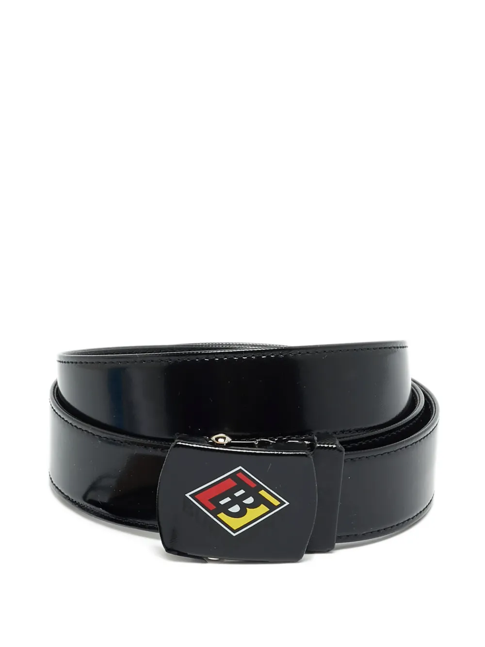 Burberry Pre-Owned covered clip buckle belt - Nero
