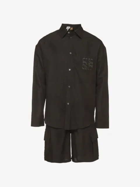 Loewe Pre-Owned x Paula's Ibiza ensemble chemise-short à logo brodé