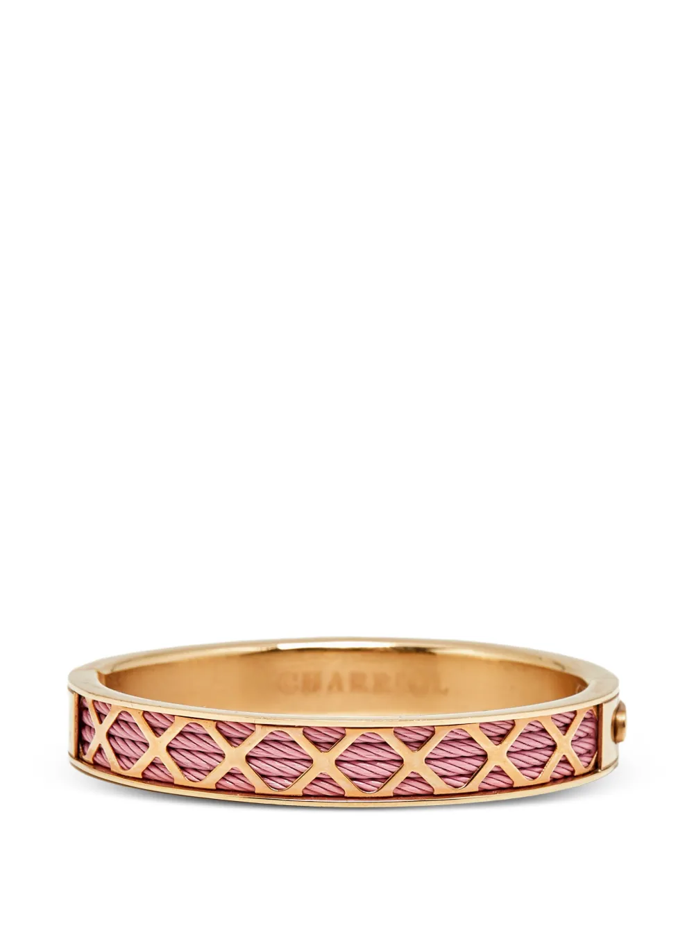 Charriol Forever lattice cable bangle bracelet - Oro