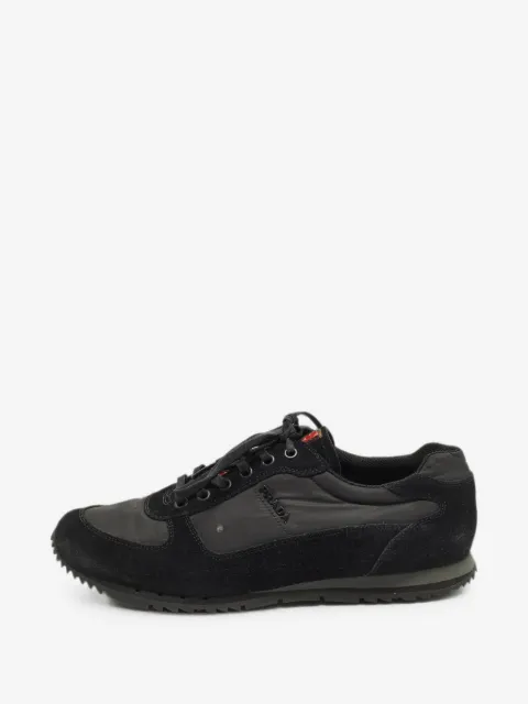 Prada Pre-Owned suede-panel sneakers