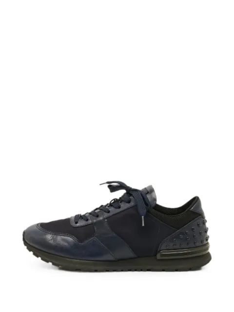 Tod's Vintage studded panelled lace-up sneakers