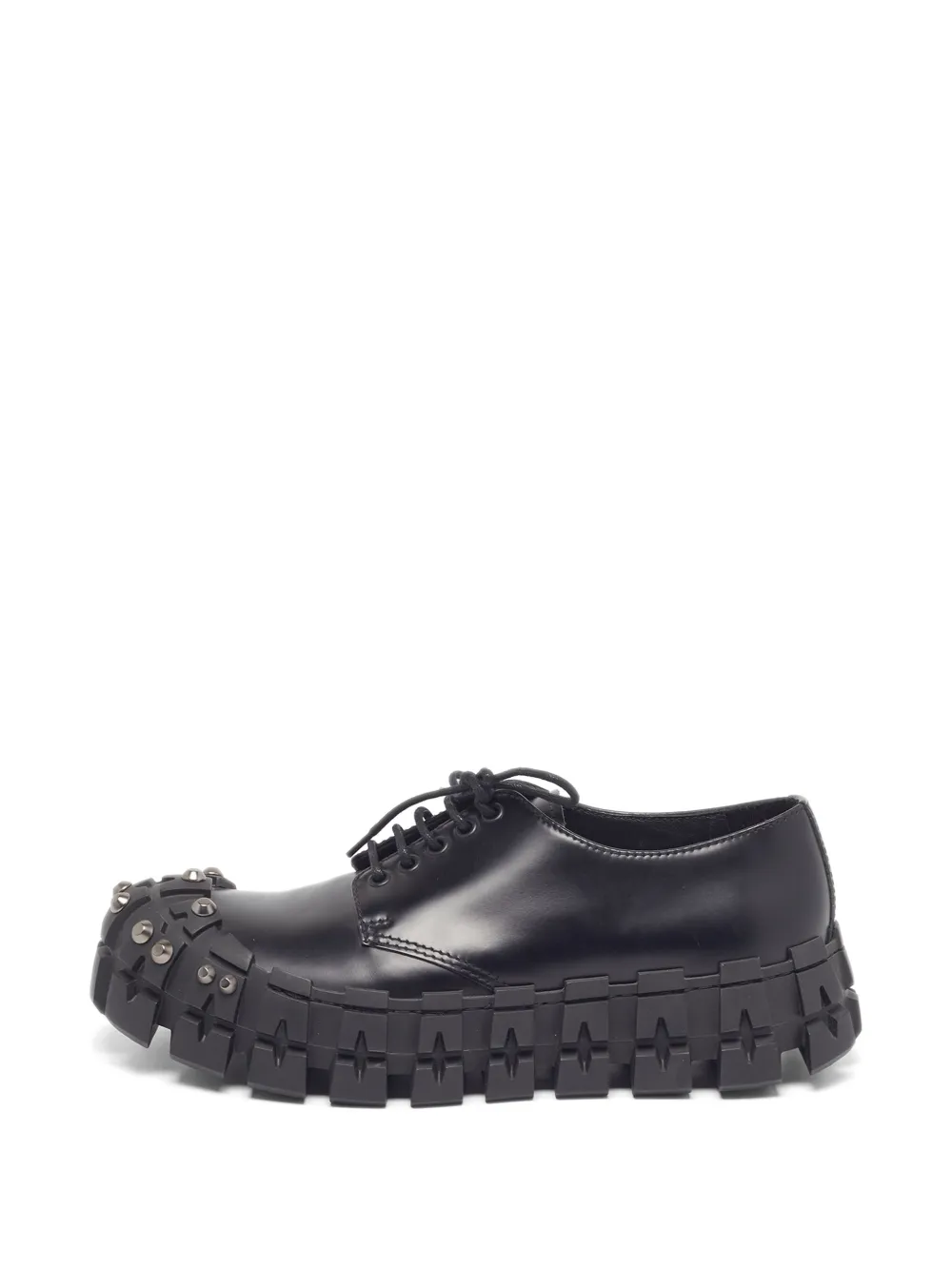 Prada Pre-Owned studded wheel-lug sneakers | Black | Image 1