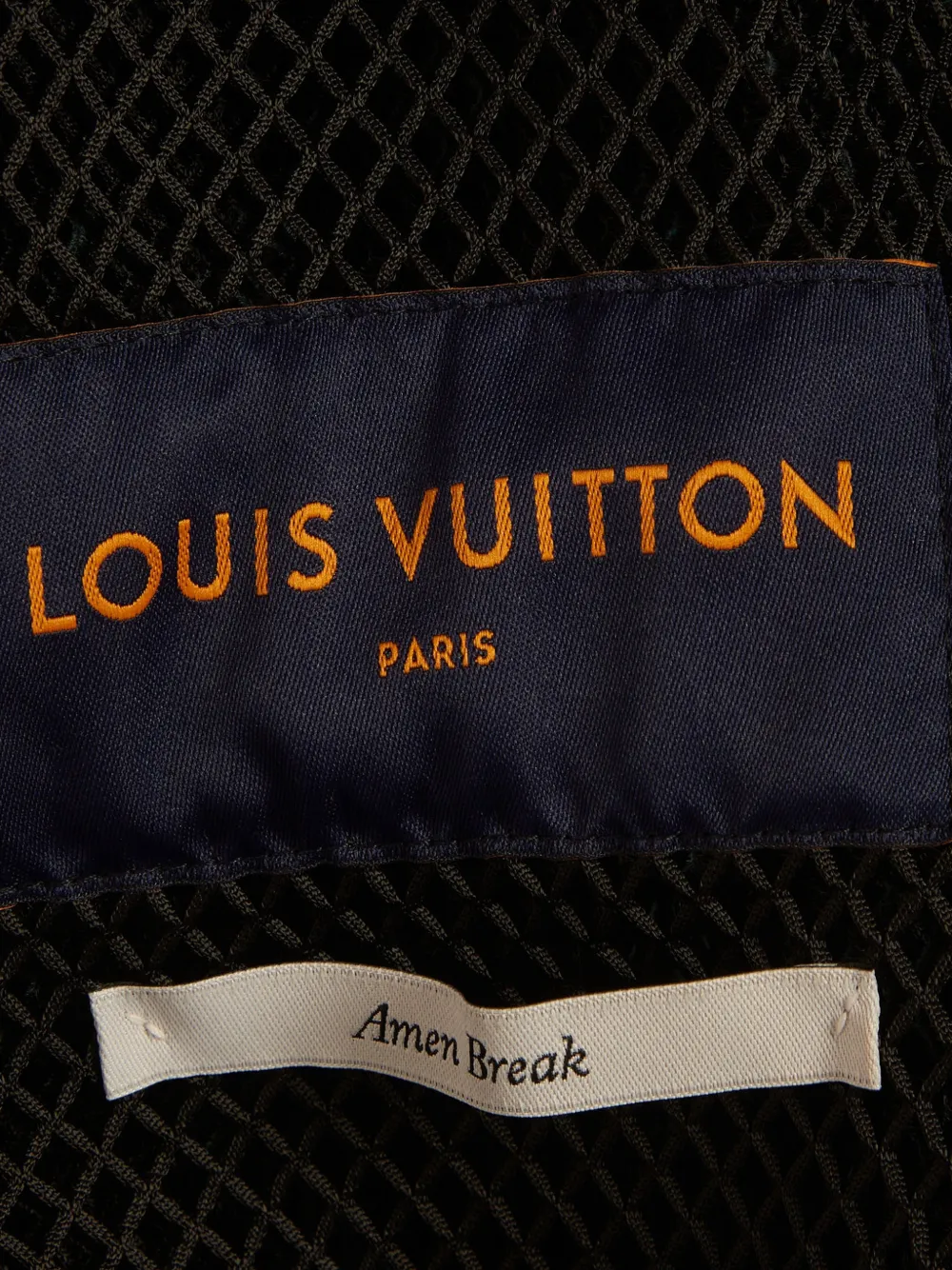 Louis Vuitton Pre-Owned Amen Break Monogram Mesh Jacket | Black