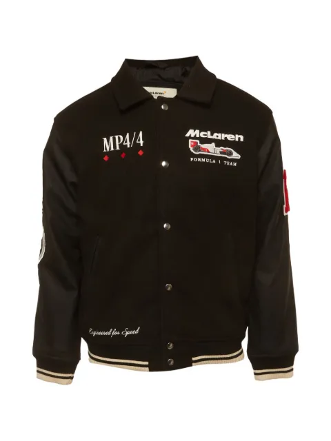 Abercrombie & Fitch McLaren embroidered bomber jacket