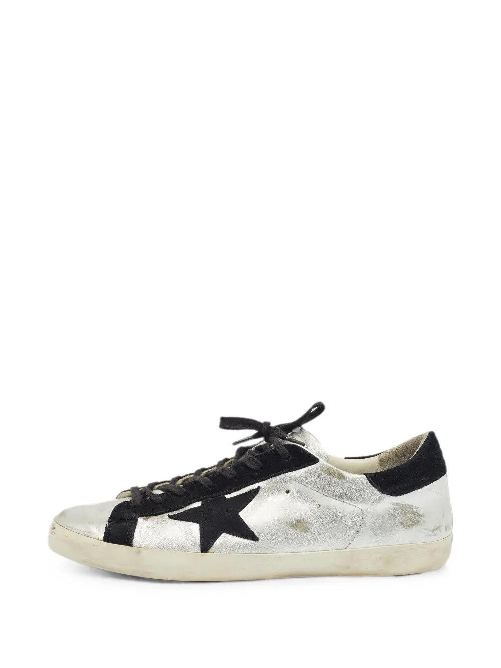 Golden Goose Superstar star-motif sneakers - Silver