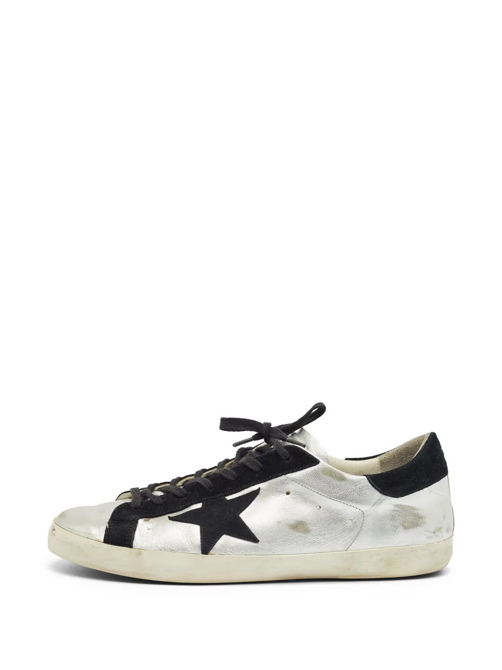 Golden Goose Superstar star-motif sneakers - Argento