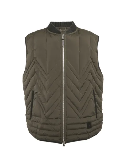 Louis Vuitton Pre-Owned chevron-quilted pocket gilet
