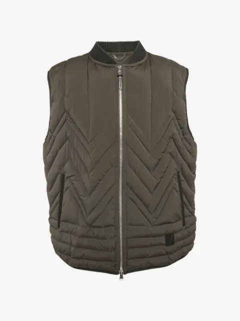 Louis Vuitton Pre-Owned chevron-quilted pocket gilet
