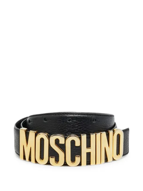 Moschino Pre-Owned logo buckle belt