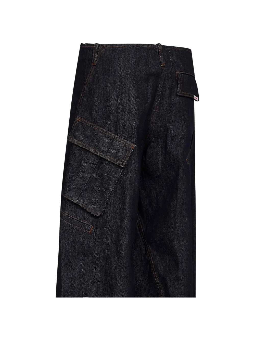 Self-Portrait Cargo jeans met wijde pijpen Blauw