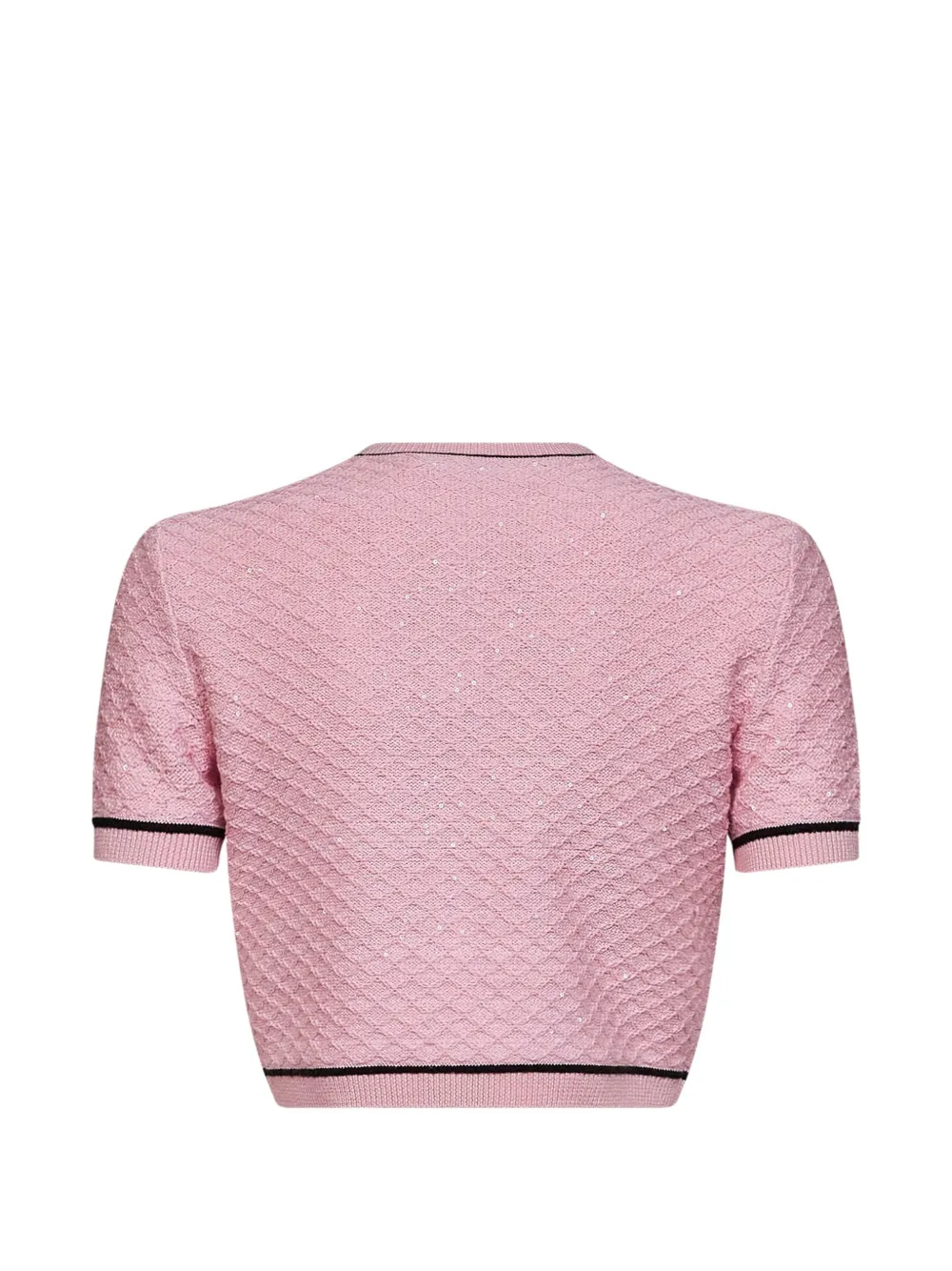 Self-Portrait Blouse verfraaid met pailletten en knopen Roze
