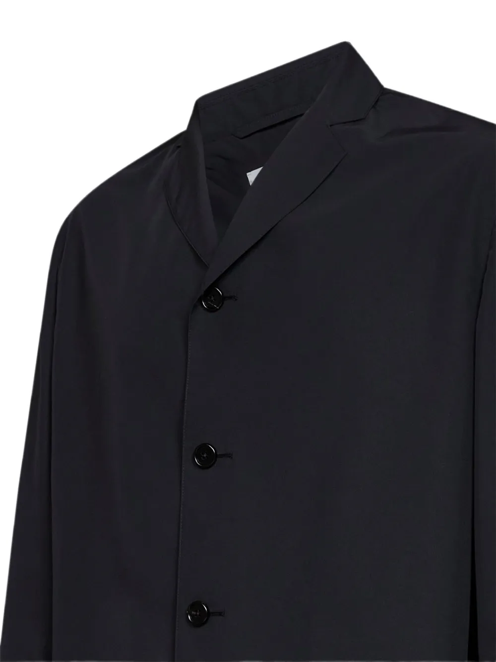 Jil Sander Boxy jack met enkele rij knopen Zwart
