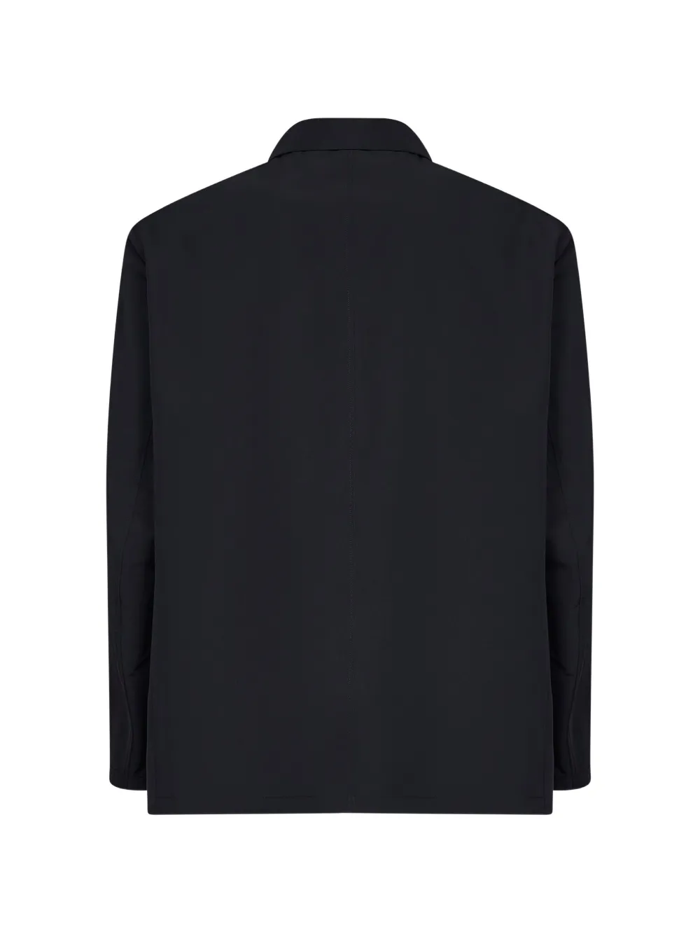 Jil Sander Boxy jack met enkele rij knopen Zwart