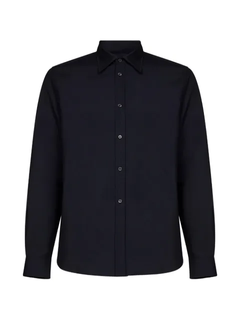 Jil Sander pointed-collar rounded-hem shirt